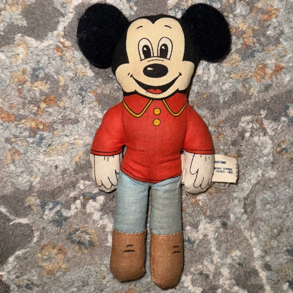 Vintage Mickey Mouse Plush Toy